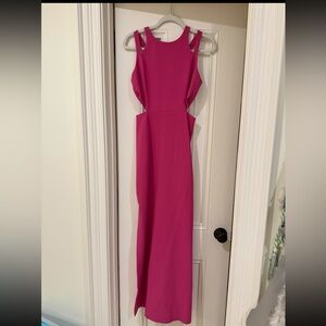 LIKELY Pink Gown with Slits